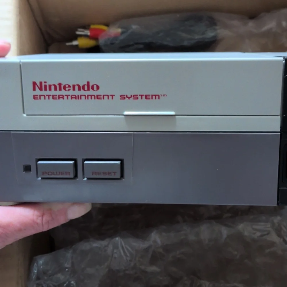 Nintendo Entertainment System in Gray and Black